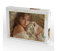 Puzzle · Amor Infantil por los Animales | Un pequeño tigre · 1000 piezas · Tamaño de la cama 64 × 48 cm · Puzzle CALVENDO