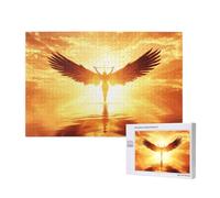 Puzzle Ángel 1000 Piezas Atardecer Grande Rompecabezas Adultos de Madera, Puzzles Juegos Divertidos/Relajantes/Desafiantes para Adultos y Principiantes, Como Regalo para Amigos y Seres Queridos 2T-205