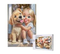 Puzzle Ángel 500 Piezas Perro Grande Rompecabezas Adultos de Madera, Puzzles Juegos Divertidos/Relajantes/Desafiantes para Adultos y Principiantes, como Regalo para Amigos y Seres Queridos 2T-1163