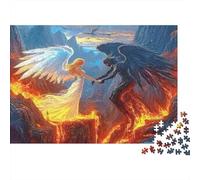 Puzzle Ángel Vs Demonio Clash De 1000 Piezas Interesante Rompecabezas Adultos De 1000 Piezas Decoracion Hobby 52x38cm/1000pcs