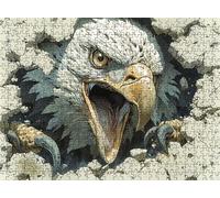 Puzzle Animal águila Diseño de Patrones | con Exquisita Caja de Embalaje | Puzzle 5000 Piezas | Piezas Encajan Perfectamente | Letras la Parte Posterior | Rompecabezas Adultos Toda Familia s7h-872