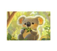 Puzzle Animal Puzzle 1500 Piezas Coala Imposible, DIY Obra de Arte de Juego de Rompecabezas para Adultos, Rompecabezas de Alta Definición Multicolor, Regalo Mujer Decoracion Hogar 87x57cm E-1651