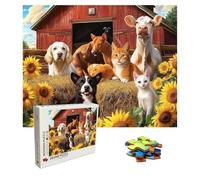 Puzzle Animal Puzzle 1500 Piezas, Rompecabezas Adultos, cortijo Puzzles de Madera, Gigante Imposible Jigsaw para Toda La Familia 87xx57 cm, Creativa Adultos Puzzles Estilo Clásico, Multicolor 8p-680