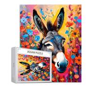 Puzzle Animal Puzzle 5000 Piezas Burro Rompecabezas Adultos Pieza de Madera Juegos, Entretenimiento En Familia Rompecabezas Jigsaw para a Partir de 14 Años, Juego De Decoración del Hogar Regalos S-593