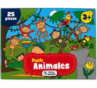 Puzzle Animales Infantil 25 Piezas | Puzle Educativo para Niños +3 Años | 35 x 25 cm | Juego de Concentración, Motricidad y Aprendizaje con Animales