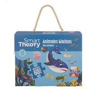 Puzzle animales marinos y contaminación 60 piezas grandes Smart Theory