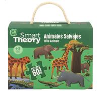 Puzzle animales salvajes 60 piezas grandes smart theory