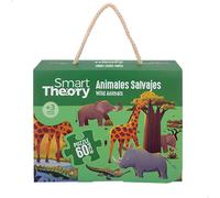 Puzzle animales salvajes 60 piezas grandes Smart Theory
