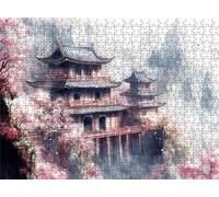Puzzle Antiguo Arquitectura Diseño de Patrones | con Exquisita Caja de Embalaje | Puzzle 3000 Piezas | Piezas Encajan Perfectamente | Letras la Parte Posterior | Rompecabezas Toda Familia s7h-426