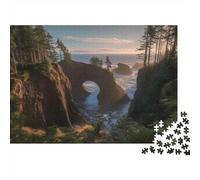 Puzzle Arco de Roca Costera De 1000 Piezas Interesante Rompecabezas para Adultos De 1000 Piezas Obra De Arte Hobby 70x50cm/1000pcs