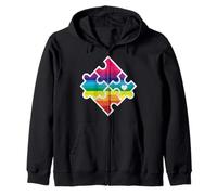 Puzzle arco iris I rompecabezas rompecabezas piezas pasatiempo juego rompecabezas Sudadera con Capucha