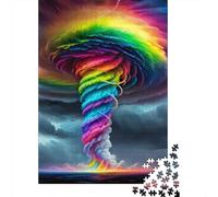 Puzzle Arco Iris Tornado Cielo De 1000 Piezas Interesante Rompecabezas Hombres Y Mujeres De 1000 Piezas Juego Entretenimento 70x50cm/1000pcs