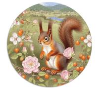 Puzzle Ardilla 1000 Piezas para Adultos Y Niños Juego Difícil De Cochetón Rompecabezas Ardilla Flores Decorativo Regalo para Hombre 1000pcs (67.5x67.5cm)