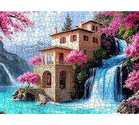Puzzle Arquitectura Caer Diseño de Patrones | con Exquisita Caja de Embalaje | Puzzle 5000 Piezas | Piezas Encajan Perfectamente | Letras la Parte Posterior | Rompecabezas Toda Familia s7h-999