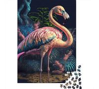 Puzzle Arte de fantasía Flamenco De 1000 Piezas Animales Rompecabezas para Adultos De 1000 Piezas Decoracion Entretenimiento Creativo 52x38cm/1000pcs