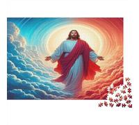 Puzzle Arte Religioso 1000 Piezas para Adultos Papel Grueso Decoración Pared Fe Rompecabezas Educativo 38x26cm/1000pcs