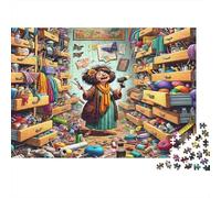 Puzzle Artesana en el Caos De 1000 Piezas Interesante Rompecabezas para Adultos De 1000 Piezas Obra De Arte Hobby 70x50cm/1000pcs