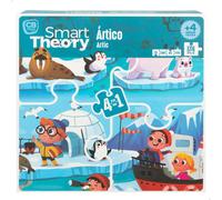 ColorBaby 49738 - Puzzle para niños ártico y nieve 4 en 1 de 174 piezas grandes / Puzzle piezas grandes, puzzles infantiles / Juegos educativos, puzzle de animales, rompecabezas para niños