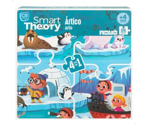 Puzzle ártico panorámico 4 en 1 de 174 piezas grandes Smart Theory