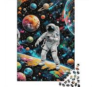 Puzzle Astronauta 1000 Piezas para Adultos Juego EduGatoivo De Madera Puzzles Astronautaa Espacio Planetaa Nebulosa Decorativo Regalo para Hombre 1000pcs (75x50cm)