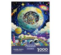 Puzzle Astronauta 1000 Piezas - para Adultos Rompecabezas De Planeta, Anti Estrés, Relajarse Decorativo, Regalo Original 52x38cm/1000pcs