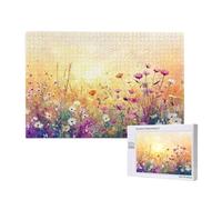 Puzzle Atardecer 5000 Piezas Flor Grande Rompecabezas Adultos de Madera, Puzzles Juegos Divertidos/Relajantes/Desafiantes para Adultos y Principiantes, como Regalo para Amigos y Seres Queridos 2T-735