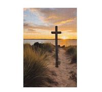 Puzzle Atardecer Puzzle 1500 Piezas Playa Imposible, DIY Obra de Arte de Juego de Rompecabezas para Adultos, Rompecabezas de Impresión de Alta Definición Multicolor, Decoracion Hogar 87x57cm D-1294