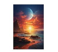 Puzzle Atardecer Puzzle 6000 Piezas Naturaleza Imposible, DIY Obra de Arte de Juego de Rompecabezas para Adultos, Rompecabezas de Impresión de Alta Definición Multicolor, Regalo Mujer 105x179cm D-1177