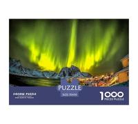 Puzzle Aurora Noruega 1000 Piezas para Adultos Y Niños - Rompecabezas De DIY, Juego Creativo para Toda La Familia 70x50cm/1000pcs