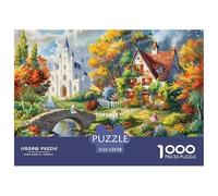 Puzzle Autumn Vida Rural De 1000 Piezas Interesante Rompecabezas para Adultos De 1000 Piezas Decoracion Entretenimiento Creativo 52x38cm/1000pcs