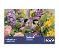 Puzzle Ave del Ramo de Flores De 1000 Piezas Animal Rompecabezas para Adultos De 1000 Piezas Obra De Arte Regalo 38x26cm/1000pcs