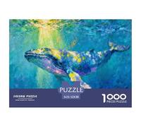Puzzle Balena de mar Profundo De 1000 Piezas Interesante Rompecabezas Adultos De 1000 Piezas Decoracion Hobby 52x38cm/1000pcs