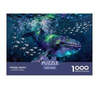 Puzzle Balena de mar Profundo De 1000 Piezas Interesante Rompecabezas para Adultos De 1000 Piezas Decoracion Entretenimento 70x50cm/1000pcs