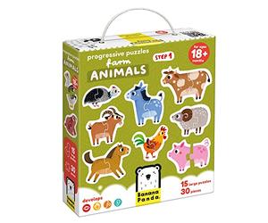 Puzzle Banana PROGRESSIV Farm Animals