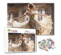 Puzzle Belleza Puzzle 1000 Piezas Bailarín, Rompecabezas Imposible Desafiante, Adultos Madera Jigsaw, Juegos de Rompecabezas para Toda la Familia con Reducción de Presión, Regalos para Mujeres A-4