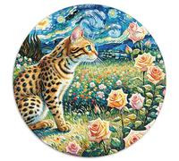 Puzzle Bengal Gato 1000 Piezas A Partir De 14 Años Juego Relajante De Cartón Rompecabezas Rosa Gato Bengalí Decorativo Regalo para Hombre 1000pcs (67.5x67.5cm)