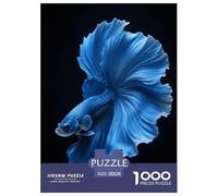 Puzzle Betta 1000 Piezas para Adultos Y Niños Juego Difícil Puzzle Pez Betta Azul Decorativo Regalo para Hombre 38x26cm/1000pcs