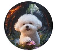 Puzzle Bichón Frisé 1000 Piezas - para Adultos Y Niños Puzzles De Túnel Roca, Juego Educativo Y Divertido Arte Decorativo, Regalo Ideal 1000pcs (67.5x67.5cm)
