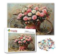 Puzzle Bicicleta Puzzle 4000 Piezas Flor, Rompecabezas Imposible Desafiante, Adultos Madera Jigsaw, Juegos de Rompecabezas para Toda la Familia con Reducción de Presión, Regalos para Mujeres M-3