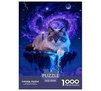 Puzzle Birman Gato 1000 Piezas - para Adultos Y Niños Rompecabezas De Isla Flotante, Juego Divertido E Instructivo, Decorativo, Regalo Original 70x50cm/1000pcs