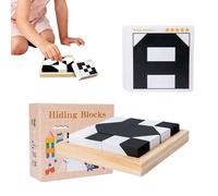 Puzzle Bloques de construcción para adultos, juguete de activación cerebral de madera, juego de ajo, juego de paciencia, juego de lógica, para casa, viajes, escuela, viaje, adolescente, clase en casa