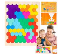 Puzzle Bloques | Juego de madera interactivo para fomentar el pensamiento - Juguetes para inteligencia y cerebro | Para niños, niñas, adolescentes y familia