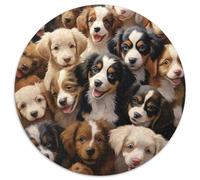 Puzzle Border Collie 1000 Piezas para Adultos Juego Relajante de cartón Puzzles Grupo de Perros Sonrientes Decorativo Regalo 1000pcs (67.5x67.5cm)