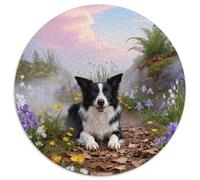 Puzzle Border Collie 1000 Piezas - para Adultos Y Niños Puzzle De Racimo Flores Silvestres, Juego EduGatoivo,Diversión En Familia Arte Decorativo, Regalo Ideal 1000pcs (67.5x67.5cm)