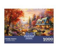 Puzzle Bosque de otoño De 1000 Piezas Interesante Rompecabezas Hombres Y Mujeres De 1000 Piezas Juego Entretenimiento Creativo 38x26cm/1000pcs