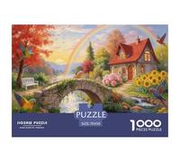 Puzzle Bosque otoño Cuento de Hadas Casa de Campo De 1000 Piezas Interesante Rompecabezas para Adultos De 1000 Piezas Juego Hobby 70x50cm/1000pcs