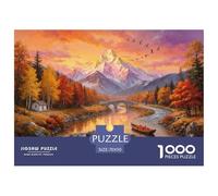 Puzzle Bosque otoño De 1000 Piezas Interesante Rompecabezas para Adultos De 1000 Piezas Pintura Regalo 70x50cm/1000pcs