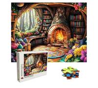 Puzzle Bosque Puzzle 1500 Piezas, Rompecabezas Adultos, casa del árbol Puzzles de Madera, Gigante Imposible Jigsaw para Toda La Familia 87xx57 cm, Actividad Creativa Adultos, Puzzles Clásico 8p-738