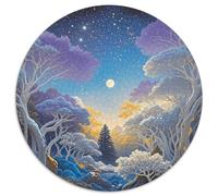Puzzle Bosques 1000 Piezas para Adultos Juego Relajante de cartón Puzzle Cielo Estrellado Bosque de Ensueño Decorativo Regalo 1000pcs (67.5x67.5cm)