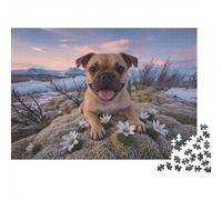 Puzzle Bulldog Francés 1000 Piezas - para Adultos Y Niños Puzzles, Divertido, Desafiante E Instructivo Decorativo, Regalo Ideal 38x26cm/1000pcs